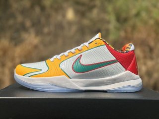 Nike Kobe 5 White Lakers